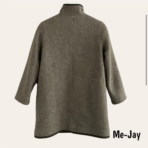 Me-Jay 100% Virgin Wool Coat Oversized Made in Canada - Picture 2 of 14